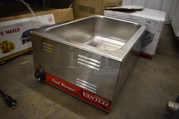IN ORIGINAL BOX! 2021 Avantco 177W50 Stainless Steel Commercial Countertop Food Warmer. 120 Volts, 1 Phase. 14.5x23x9. Tested and Working! - Image 2 of 7