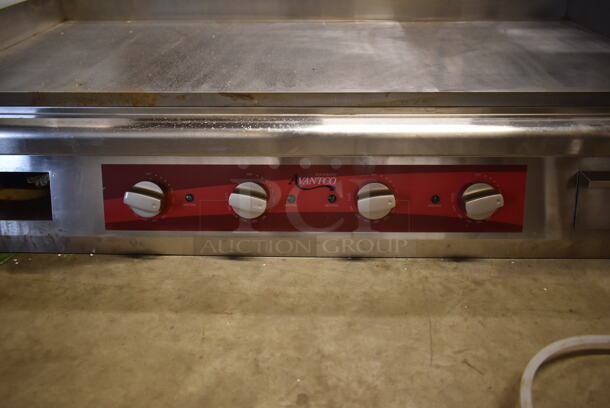 Avantco 177EG48N Stainless Steel Commercial Countertop Electric Powered Flat Top Griddle. 208/240 Volts, 1 Phase.  - Image 3 of 4