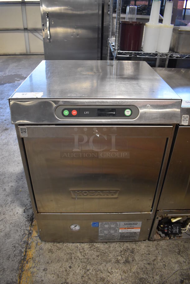 Hobart LXIC Stainless Steel Commercial Undercounter Dishwasher. 120 Volts, 1 Phase. 24x26x34