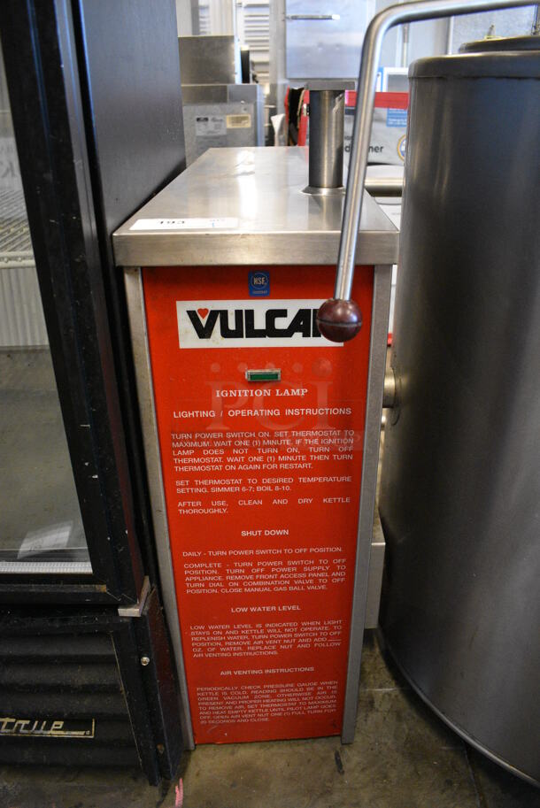 Vulcan-Hart VGLT40 Stainless Steel Commercial Natural Gas Powered Floor Style 40 Gallon Steam Kettle. 56x46x42 - Image 3 of 10