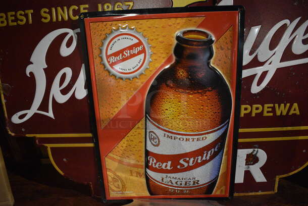 5 Various Signs Including Fat Heads, Leinenkugel, Guinness, Red Stripe. Includes 16x16x2. 5 Times Your Bid! (bar) - Image 6 of 7