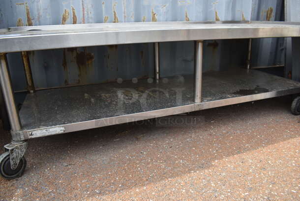 Commercial Stainless Steel Equipment Stand With Undershelf on Commercial Casters. - Image 3 of 3