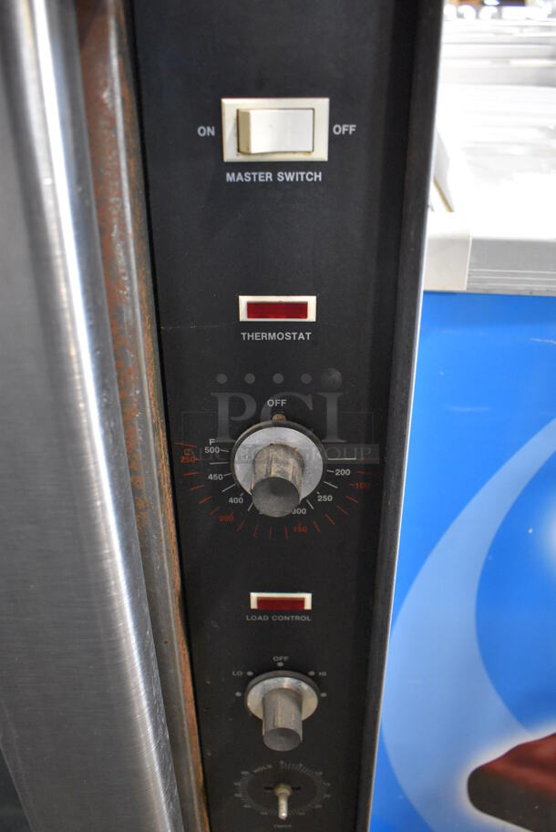2 Vulcan Snorkel Stainless Steel Commercial Gas Powered Full Size Convection Oven w/ View Through Doors, Metal Oven Racks and Thermostatic Controls. Missing Door Handles. 40x36x79. 2 Times Your Bid! - Image 6 of 9