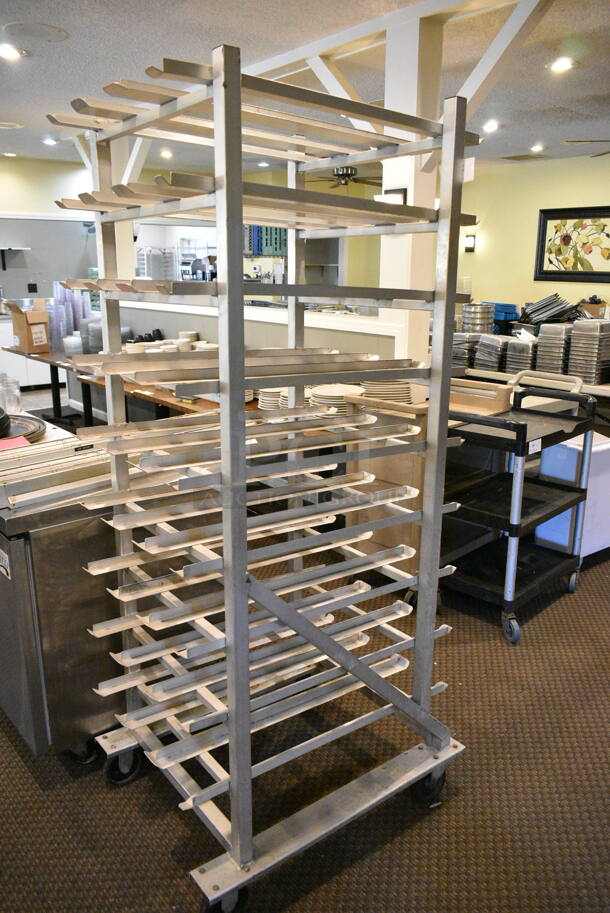 Metal #10 Can Rack on Commercial Casters. (main dining room) - Image 2 of 3