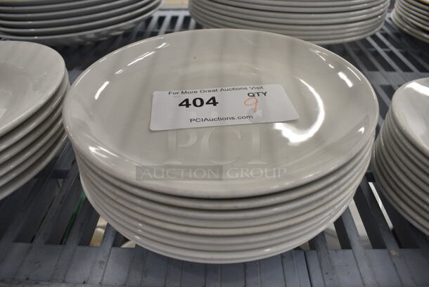9 White Ceramic Plates. 8.5x8.5x1. 9 Times Your Bid!