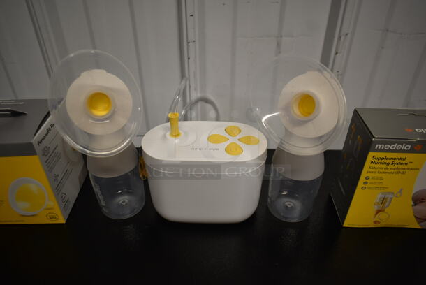 LIKE NEW! 2023 Medela Pump in Style Double Breast Pump w/ 2 Bottles, Accessories - Image 2 of 7