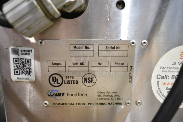 Fresh N Squeeze POS-1 Stainless Steel Commercial Floor Style Automatic Citrus Juicer on Commercial Casters. 120 Volts, 1 Phase. Tested and Working! - Image 9 of 9