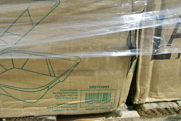 PALLET LOT of 23 BRAND NEW Boxes Including 130WWHFORKH Choice White Heavy Weight Wrapped Plastic Fork - 1000/Case, Fineline 5080-BK Super Bowl 80 oz. Black PET Plastic Bowl - 25/Case, DBP09HAM2015 Dixie Hampton Inn Dixie Basic 8-1/2" Plate Case Of 500, 760SOUP8WPA Choice 8 oz. White Double Poly-Coated Paper Food Cup with Vented Paper Lid - 250/Case, 4 Box 5001RT800B Lavex 8" White Hardwound Paper Towel, 800 Feet / Roll - 6/Case, 2 Box 395TO961 EcoChoice 9" x 6" x 3" Compostable Sugarcane / Bagasse 1 Compartment Take-Out Container - 200/Case, 395TO991 EcoChoice 9" x 9" x 3" Compostable Sugarcane / Bagasse 1 Compartment Take-Out Box - 200/Case, 2 Box 128HD12COMBO Choice Heavy Duty 12 oz. Microwavable Translucent Plastic Deli Container and Lid Combo Pack - 240/Case, 50010W Choice 10 oz. White Poly Paper Hot Cup - 1000/Case. 23 Times Your Bid!  - Image 10 of 12