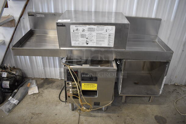 Glastender Model GT-18 Stainless Steel Commercial Glass Washer. 115 Volts, 1 Phase. 60x25x39