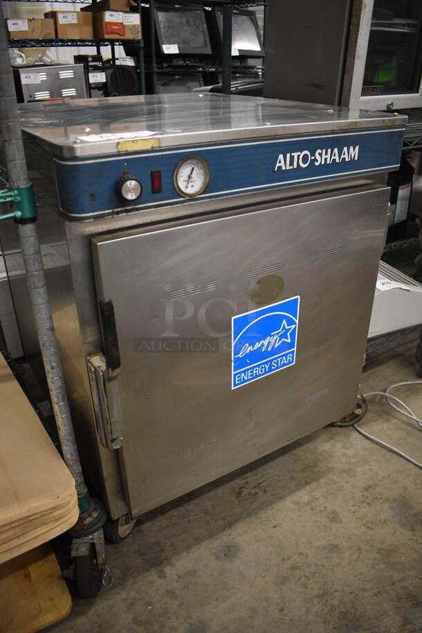 Alto Shaam Model 750-S Stainless Steel Commercial Heated Holding Cabinet on Commercial Casters. 120 Volts, 1 Phase. 25.5x31x33.5. Tested and Working! - Image 4 of 6