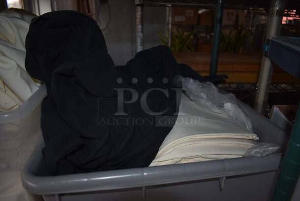 ALL ONE MONEY! Lot of 4 Tiers Worth of Various Items Including Tablecloths! Does Not Include Shelving Unit - Image 11 of 12