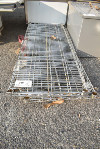 ALL ONE MONEY! Lot of 4 BRAND NEW SCRATCH AND DENT! Chrome Finish Wire Shelf. 