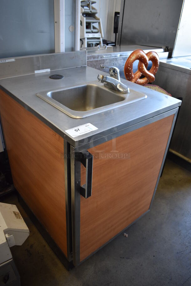 Duke Stainless Steel Commercial Single Bay Sink w/ Faucet and Door. 24x30x41 - Image 2 of 6