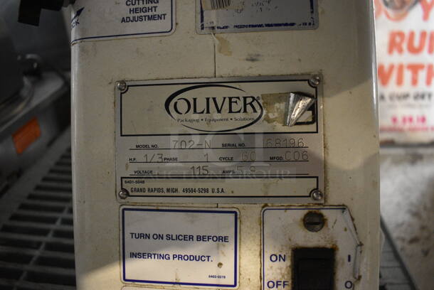 Oliver Model 702-N Stainless Steel Commercial Countertop Bagel Slicer. 115 Volts, 1 Phase. 13x30x26. Tested and Working! - Image 4 of 6