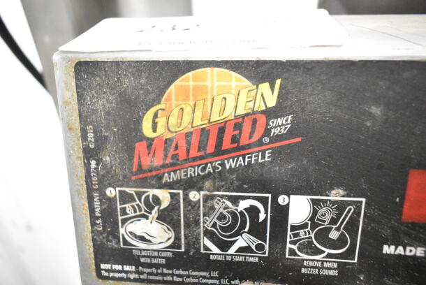 Metal Commercial Countertop Waffle Maker. Tested and Working! - Image 3 of 6