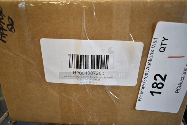 BRAND NEW SCRATCH AND DENT! Box of Approximately 18 HP004087260 Vulcan 00-408726-000G7 Ceramic Set, 18 Pieces - Image 6 of 6