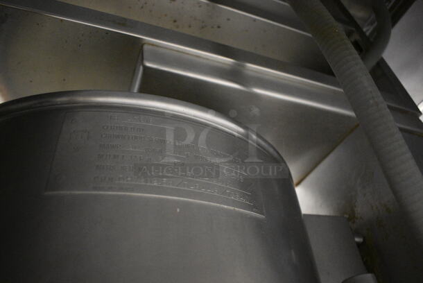 Crown Model EC-10TW Stainless Steel Commercial Countertop Electric Powered 10 Gallon Tilting Steam Kettle on Stand. 208 Volts, 3 Phase. 29.5x24x54 - Image 8 of 9