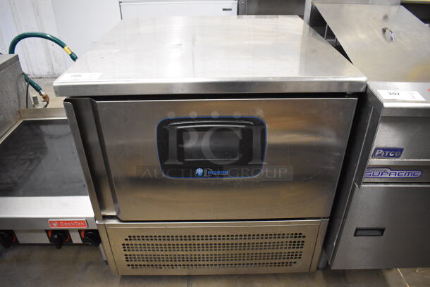 2019 Desmon GBF-5PNA+ETL Stainless Steel Commercial Undercounter Blast Chiller on Commercial Casters. 110-115 Volts, 1 Phase. 31.5x31.5x35. Tested and Powers On But Touch Screen Does Not Work - Image 1 of 6