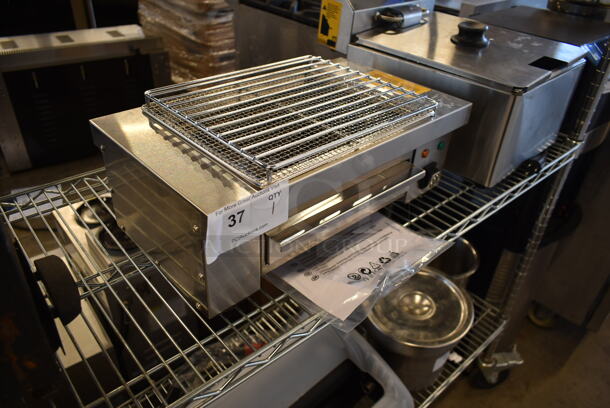 BRAND NEW SCRATCH AND DENT! 2023 Hoocoo IBG-18 Stainless Steel Commercial Countertop Electric Powered Barbecue BBQ Grill. 110 Volts, 1 Phase. Tested and Working! - Image 2 of 5