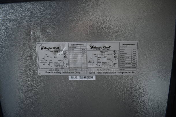 Magic Chef HMR330SE Metal Mini Cooler. 115 Volts, 1 Phase. 19x18x33. Tested and Working! - Image 6 of 7