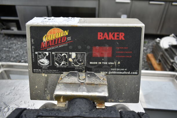 RT-P Stainless Steel Commercial Countertop Waffle Maker. 120 Volts, 1 Phase. Tested and Working! - Image 4 of 5