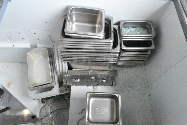 U-Star USDP-67 Metal Commercial Floor Style Ice Cream Dipping Cabinet w/ Contents. Tested and Working!  - Image 6 of 8