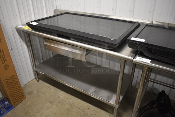 Stainless Steel Commercial Table w/ Back Splash, Drawer and Under Shelf. 60x30x40 - Image 2 of 5