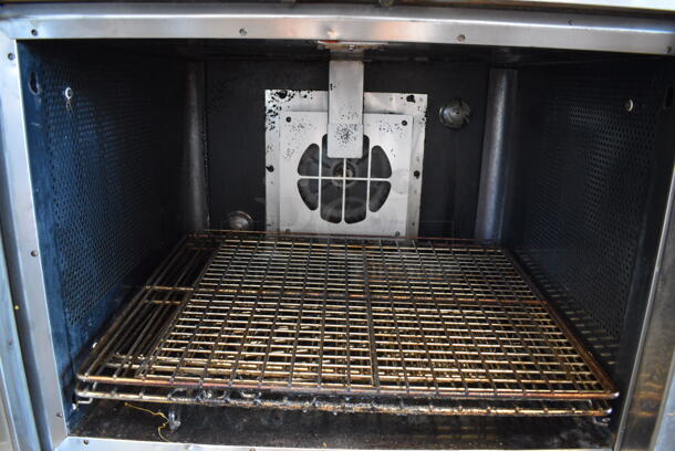 2 Vulcan Stainless Steel Commercial Natural Gas Powered Full Size Convection Oven w/ View Through Doors, Metal Oven Racks and Thermostatic Controls on Commercial Casters. 40x40x72. 2 Times Your Bid! - Image 8 of 8