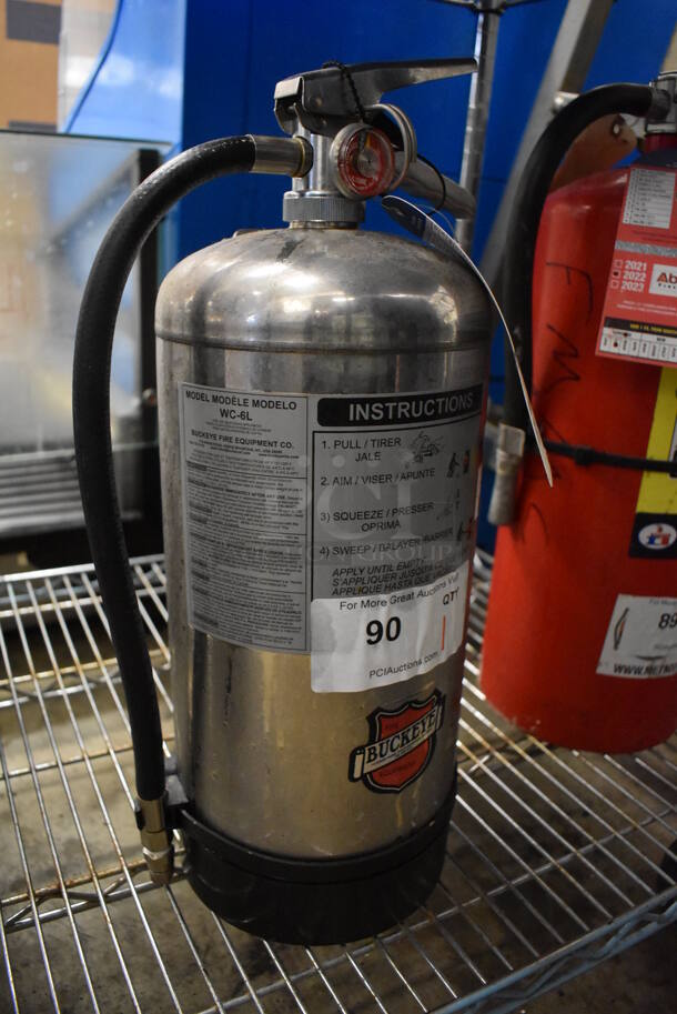 Buckeye Wet Chemical Fire Extinguisher. Buyer Must Pick Up - We Will Not Ship This Item. 10x7x18.5 - Image 2 of 5