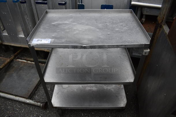 Metal 3 Tier Cart on Commercial Casters. 27x18x33