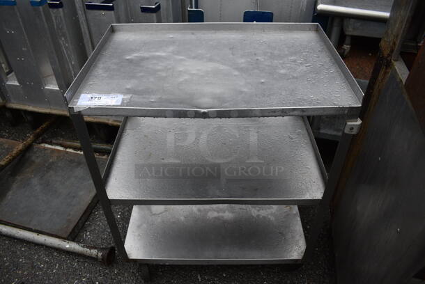 Metal 3 Tier Cart on Commercial Casters. 27x18x33 - Image 1 of 3