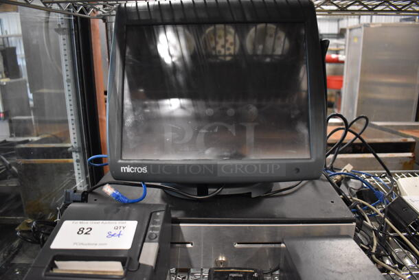 Micros 15" POS Monitor, Epson M244A Receipt Printer, Ingenico iCT220 Credit Card Reader, Powervar ABC100-11 Power Conditioner and Metal Cash Drawer - Image 8 of 8