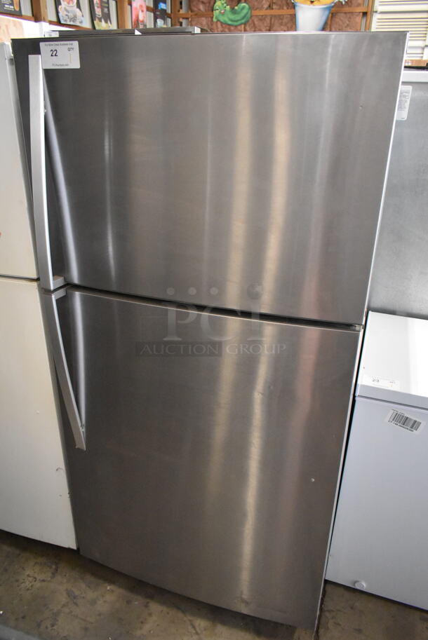 Whirlpool WRT511SZDM00 Stainless Steel Cooler Freezer Combo. 115 Volts, 1 Phase. Tested and Powers On But Does Not Get Cold - Image 1 of 6