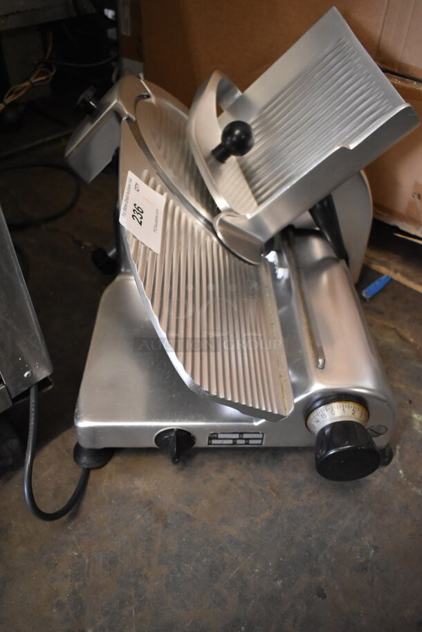 Stainless Steel Commercial Countertop Meat Slicer w/ Blade Sharpener. 115 Volts, 1 Phase. Tested and Does Not Power On - Image 8 of 9