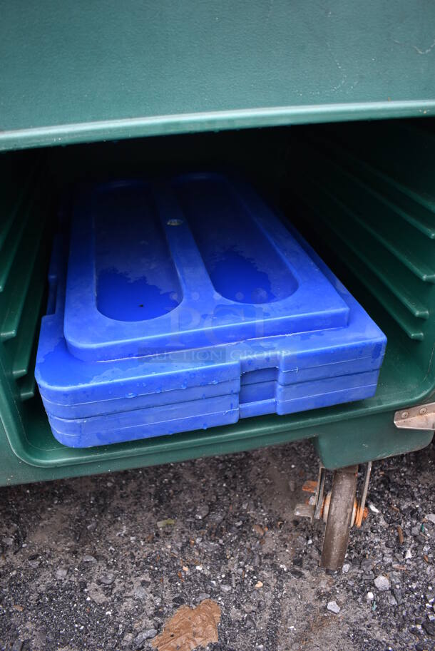Green Poly Insulated Portable Buffett Station on Commercial Casters. 76x30x52 - Image 9 of 11