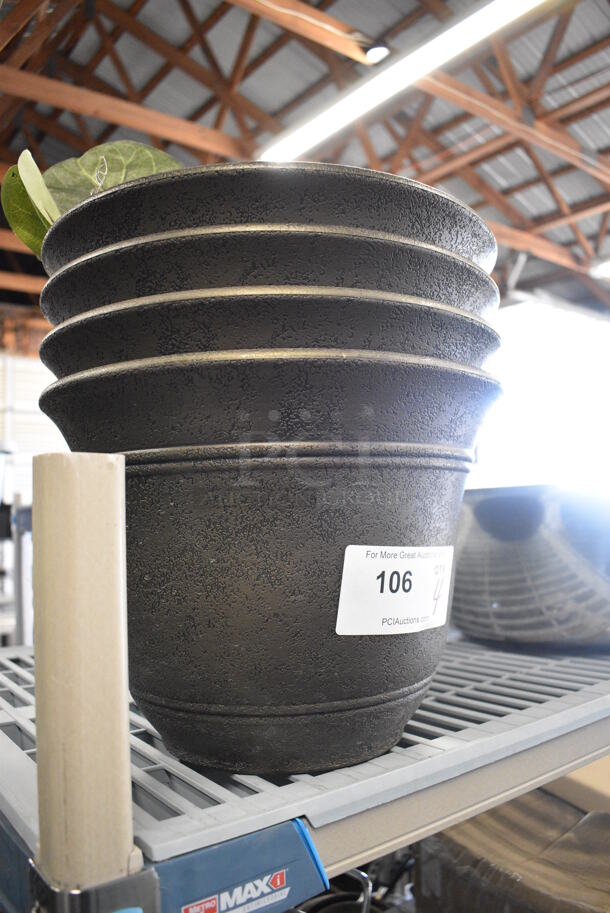 4 Planters. 13x13x9. 4 Times Your Bid! - Image 2 of 2