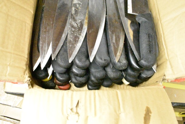 50 SHARPENED Stainless Steel Knives Including Chef Knives. 50 Times Your Bid!  - Image 2 of 6