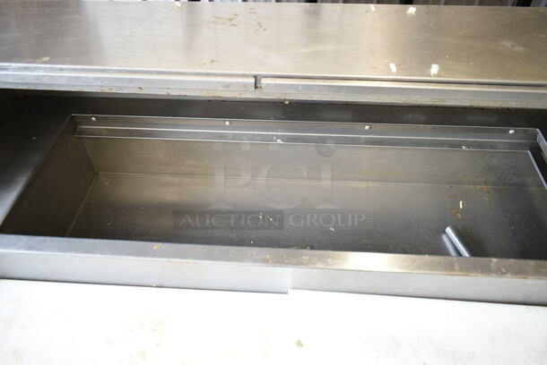 Delfield Stainless Steel Commercial Sandwich Salad Prep Table Bain Marie Mega Top on Commercial Casters. Tested and Working! - Image 5 of 9