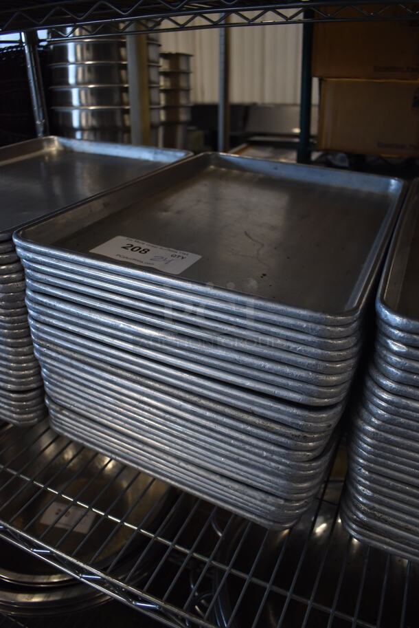 24 Metal Half Size Baking Pans. 13x18x1. 24 Times Your Bid! - Image 2 of 3