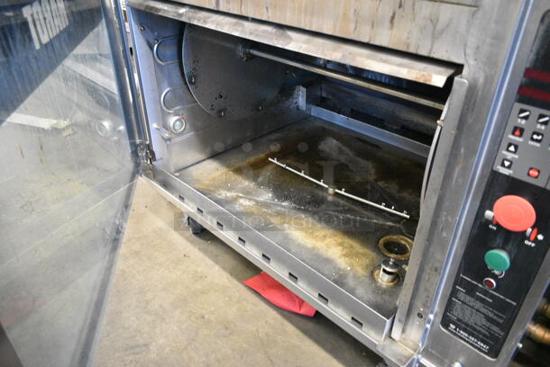 2 Hardt Model Inferno 3500 Stainless Steel Commercial Natural Gas Powered Rotisserie Ovens on Commercial Casters. Each Oven Has a 40 Bird Capacity. 76,000 BTU. 2 Times Your Bid! - Image 4 of 12