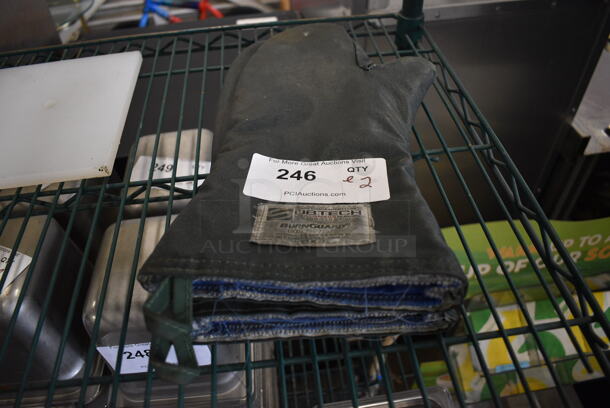 ALL ONE MONEY! Lot of 2 Oven Mitts! 7x15 - Image 1 of 2