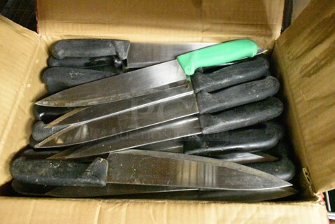 50 SHARPENED Stainless Steel Knives Including Chef Knives. 50 Times Your Bid! 