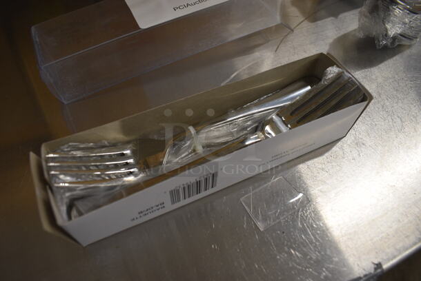 12 BRAND NEW IN BOX! Admiral BA-DF/B Stainless Steel Baguette Forks. 6.25". 12 Times Your Bid! - Image 2 of 3