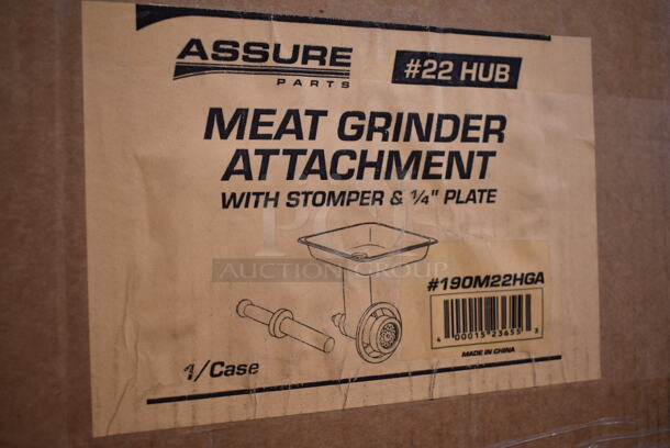 BRAND NEW SCRATCH AND DENT! Assure 190M22HGA Meat Grinder Attachment with Stomper for #22 Hub - Image 2 of 2