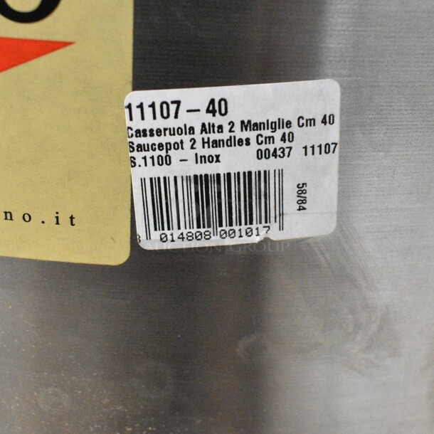 BRAND NEW SCRATCH AND DENT! Vollrath Paderno 11107-40 32 1/2 qt Stainless Sauce Pot - 15 3/4" x 9 5/8" - Image 5 of 5