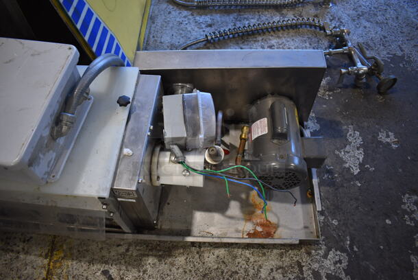 Maja Stainless Steel Commercial Flake Ice Machine / Rotating Evaporator for Ice Production on a Fishing Vessel. 59x18x12 - Image 2 of 6