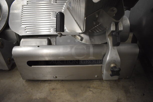Stainless Steel Commercial Countertop Automatic Meat Slicer w/ Blade Sharpener. 115 Volts, 1 Phase. 26x21x20. Tested and Working! - Image 4 of 5