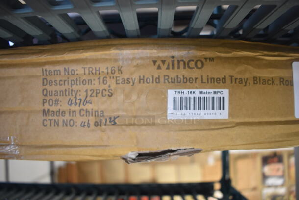 12 BRAND NEW IN BOX! Winco TRH-16K Round Serving Trays. 16x16x1. 12 Times Your Bid! - Image 3 of 4