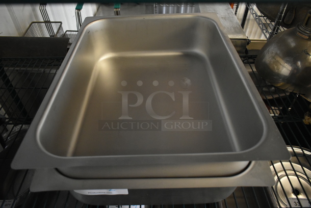 2 Metal Chafing Drop In Bins. 1/1x4. 2 Times Your Bid! - Image 2 of 3