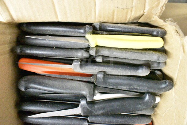 120 SHARPENED Stainless Steel Knives Including Paring Knives. 120 Times Your Bid!  - Image 3 of 5